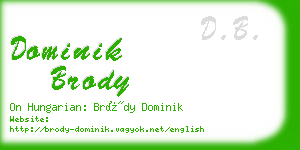 dominik brody business card